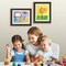 Americanflat 10x12.5 Kids Art Frame - Set of 2 - 8.5x11 with Mat or 10x12.5 without Mat - Kids Artwork Frame - Magnetic Frame Closure - Shatter Resistant Glass - Hanging Hardware